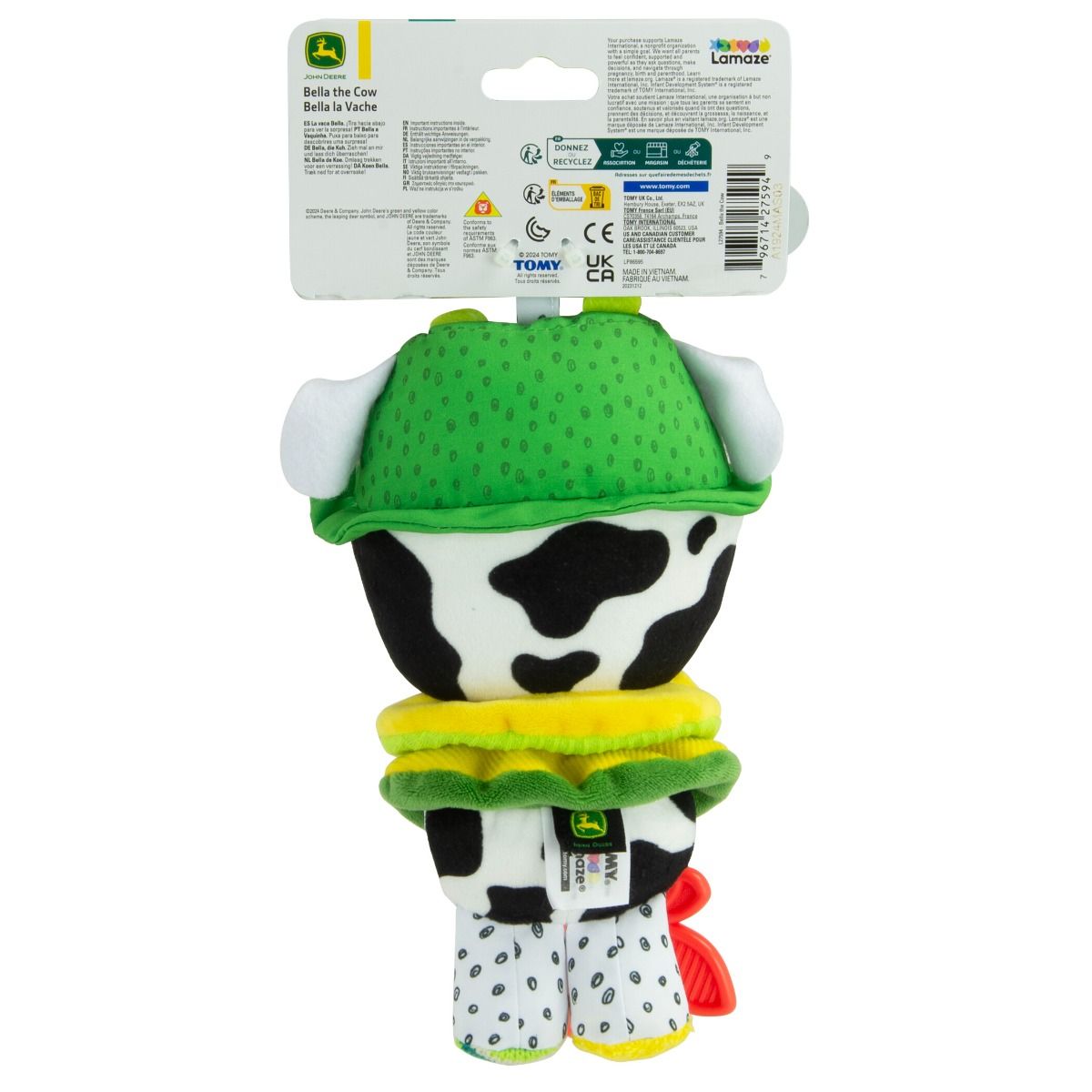 Lamaze Bella the Cow - Clip & Go | Sensory Toy | Comfort Toy | Baby Toy | modandtod.com