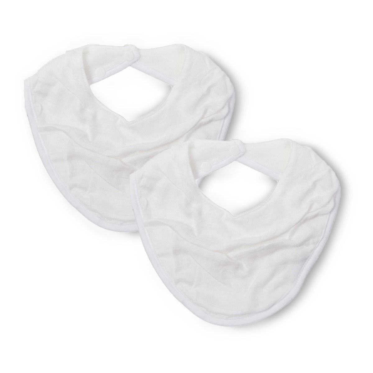 Little Bamboo Muslin Bib 2Pk - Natural | Baby Bandana Bib | modandtod.com