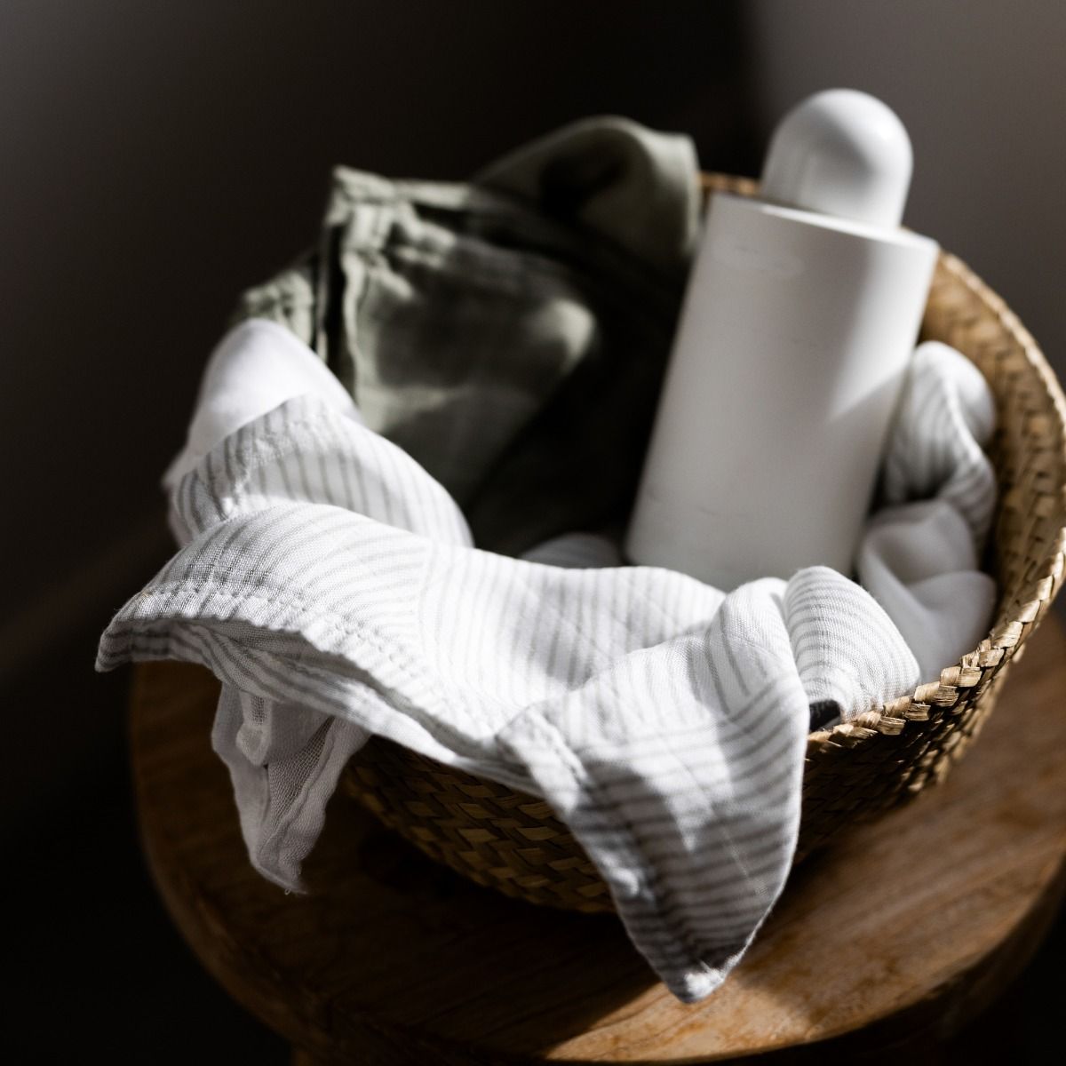 Little Bamboo Muslin Washers 6pk - Bayleaf | Baby Bath Wash Cloth | modandtod.com