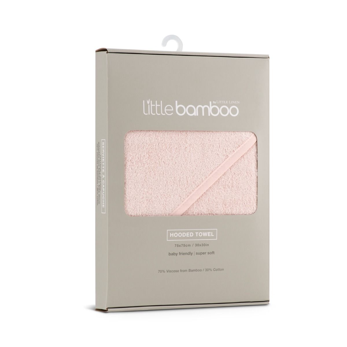 Little Bamboo Hooded Towel | Dusty Rose | Baby Bath Towel | modandtod.com