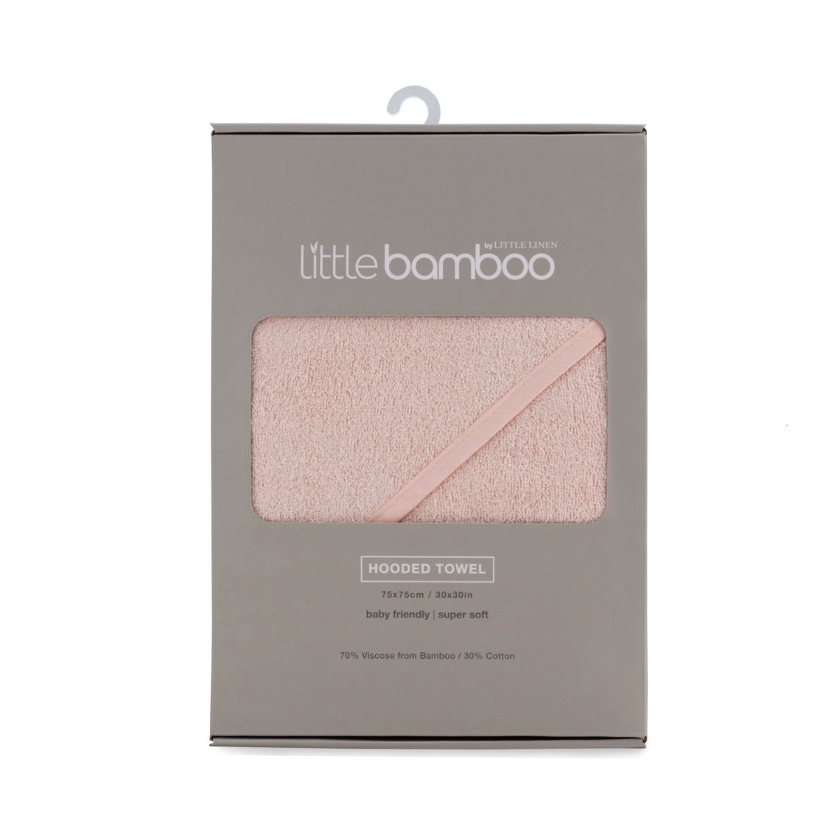 Little Bamboo Hooded Towel | Dusty Rose | Baby Bath Towel | modandtod.com