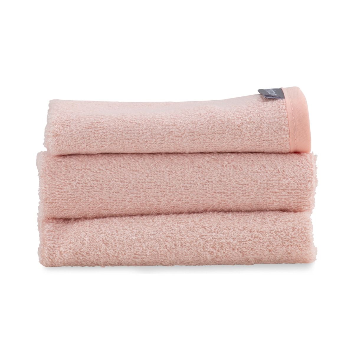 Towelling Baby Face Washer 3 Pack | Dusty Rose | Baby Bath Wash Cloth | modandtod.com