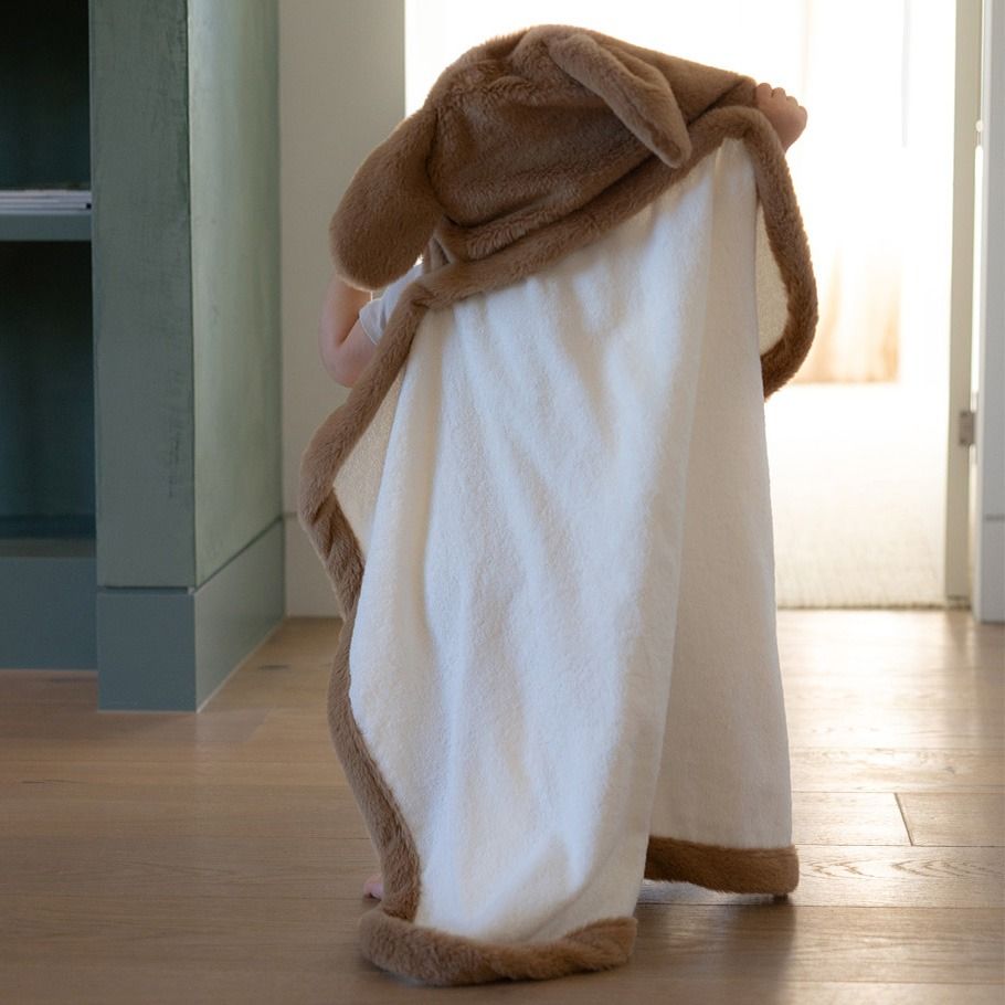 The Little Linen Company Plush Hooded Towel - Barklife Bunny | modandtod.com