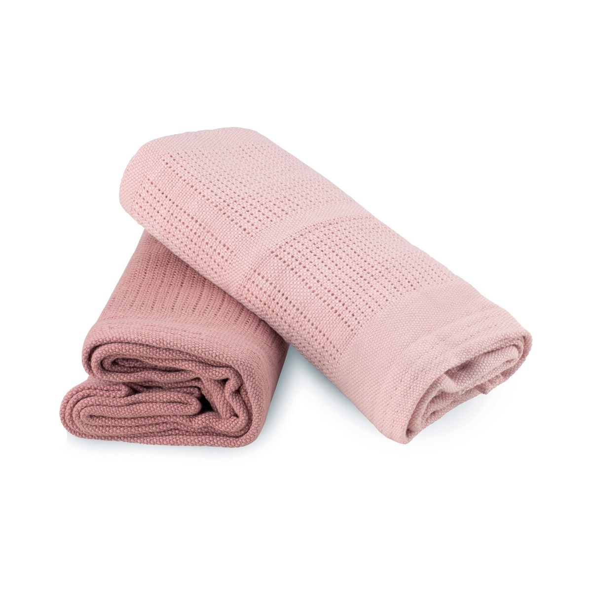Little Bamboo Cellular Blanket 2pk | Dusty Rose for baby. MOD & TOD