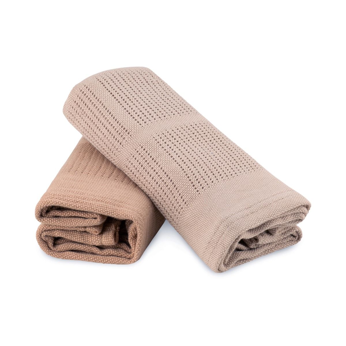 Little Bamboo Cellular Blanket 2pk | Iced Coffee for newborn and baby. MOD & TOD