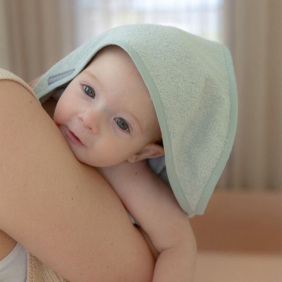 Little Bamboo Hooded Towel 2pk - Natural | Baby Bath Towel | modandtod.com