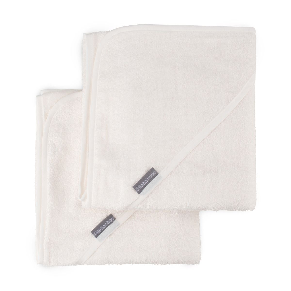 Little Bamboo Hooded Towel 2pk - Natural | Baby Bath Towel | modandtod.com