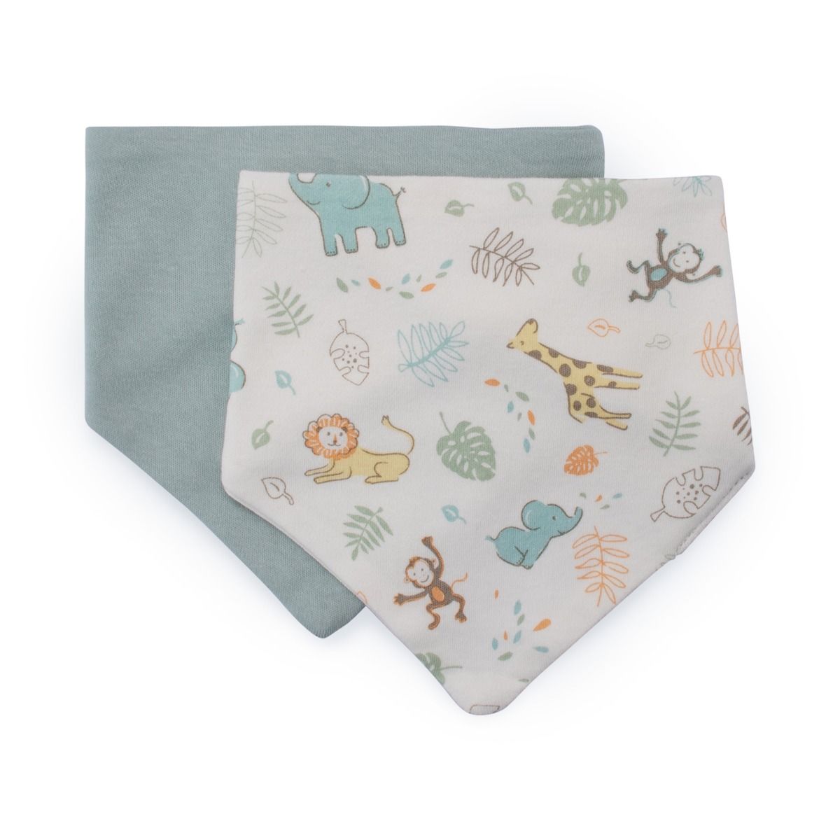 The Little Linen Company Jersey Bib 2pk - Savannah Giraffe | modandtod.com