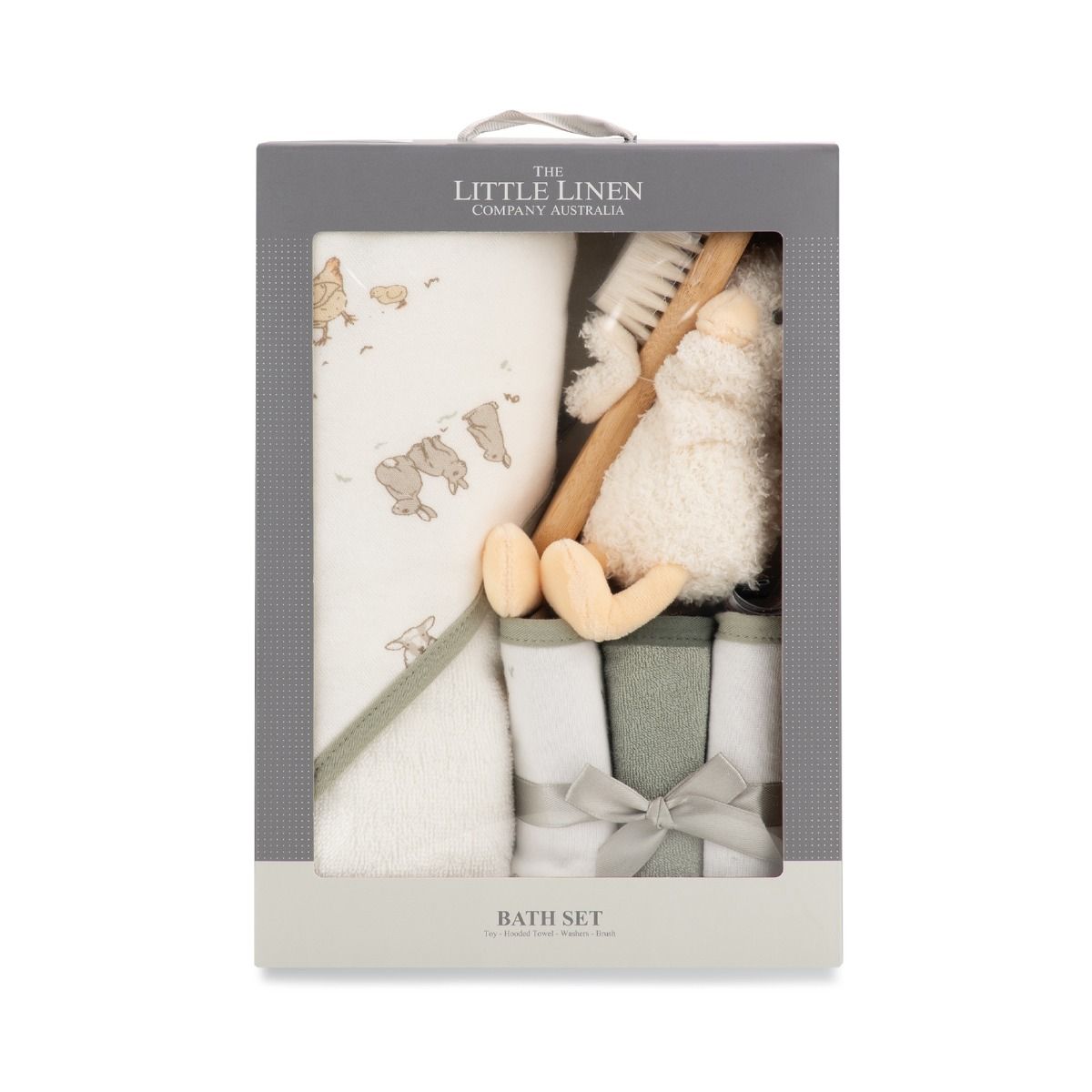 The Little Linen Company Bath Gift Set - Fuzzy Duck | modandtod.com