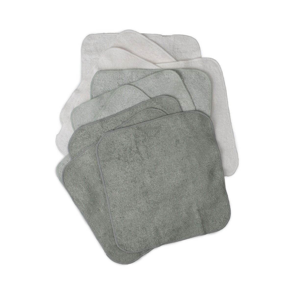 Little Bamboo Towelling Washer 10pk - Turtle Bay | modandtod.com
