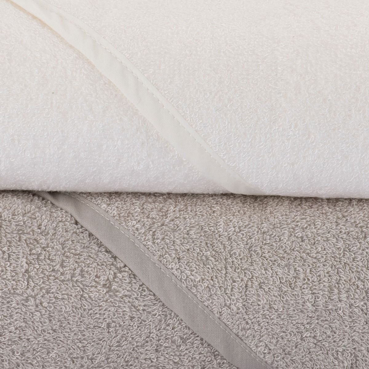 LITTLE BAMBOO HOODED TOWEL 2PK - STONE GREY | modandtod.com