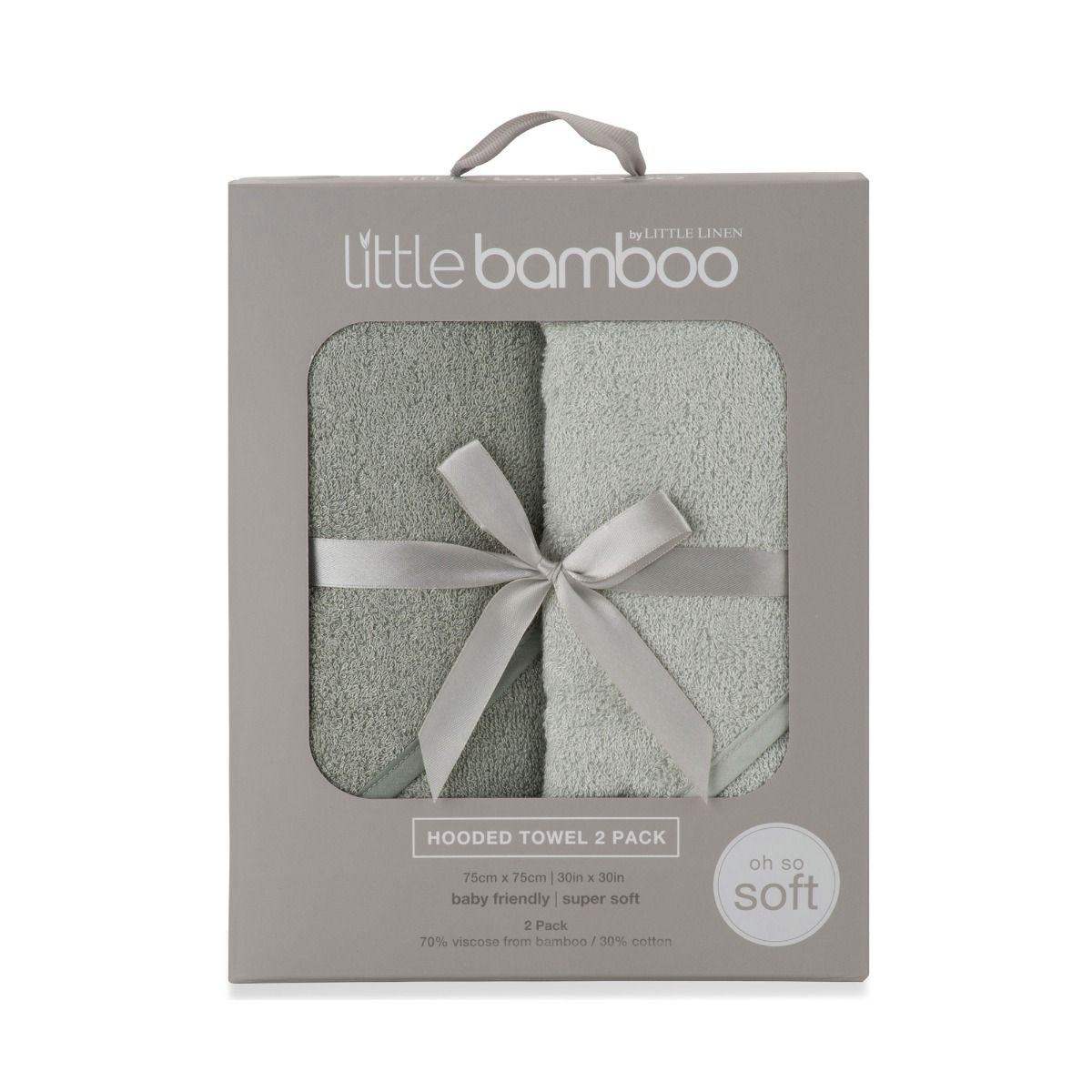 Little Bamboo Hooded Towel 2pk -Turtle Bay | modandtod.com