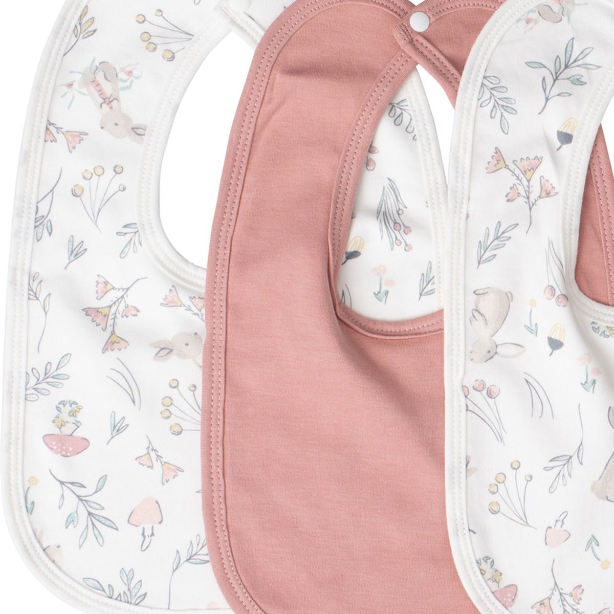 The Little Linen Company JERSEY BIB 5PK - HARVEST BUNNY | modandtod.com