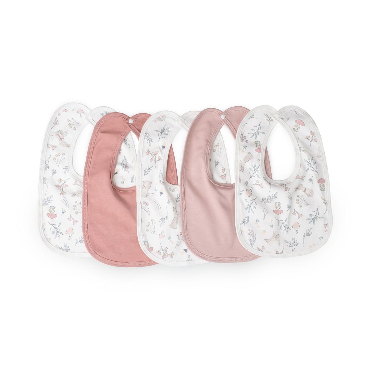 The Little Linen Company JERSEY BIB 5PK - HARVEST BUNNY | modandtod.com