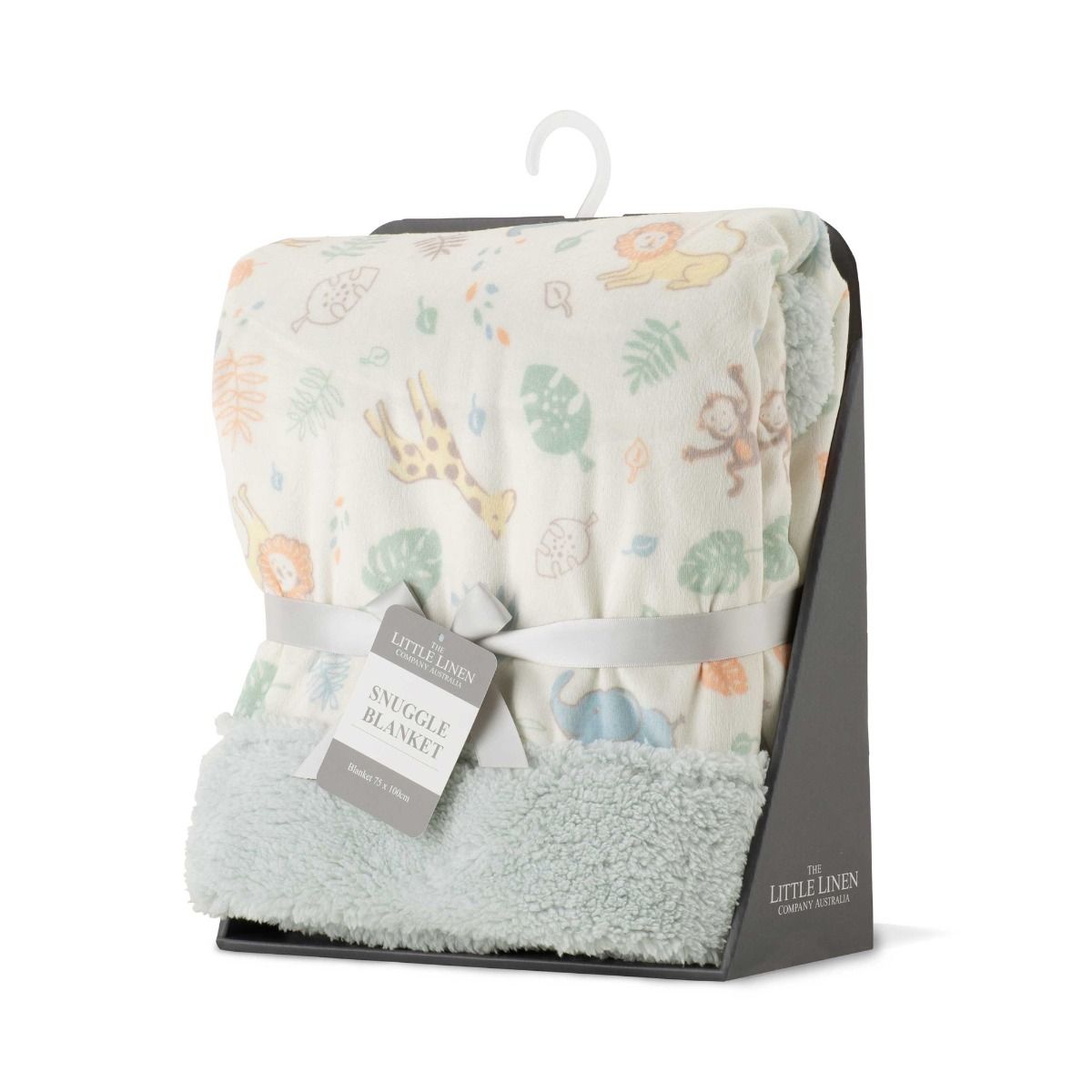The Little Linen Company BABY SNUGGLE BLANKET - SAVANNA GIRAFFE | modandtod.com