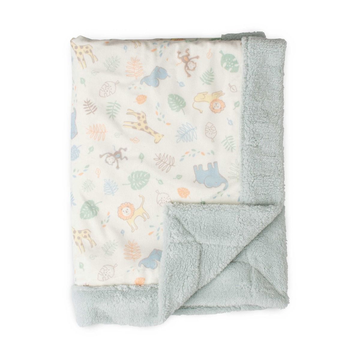 The Little Linen Company BABY SNUGGLE BLANKET - SAVANNA GIRAFFE | modandtod.com