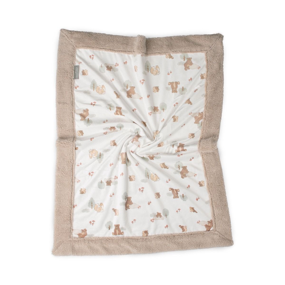 The Little Linen Company BABY SNUGGLE BLANKET - BUSHLAND BEAR | modandtod.com
