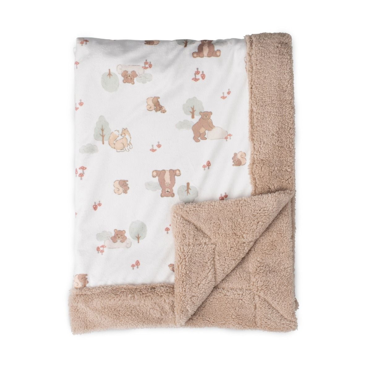 The Little Linen Company BABY SNUGGLE BLANKET - BUSHLAND BEAR | modandtod.com