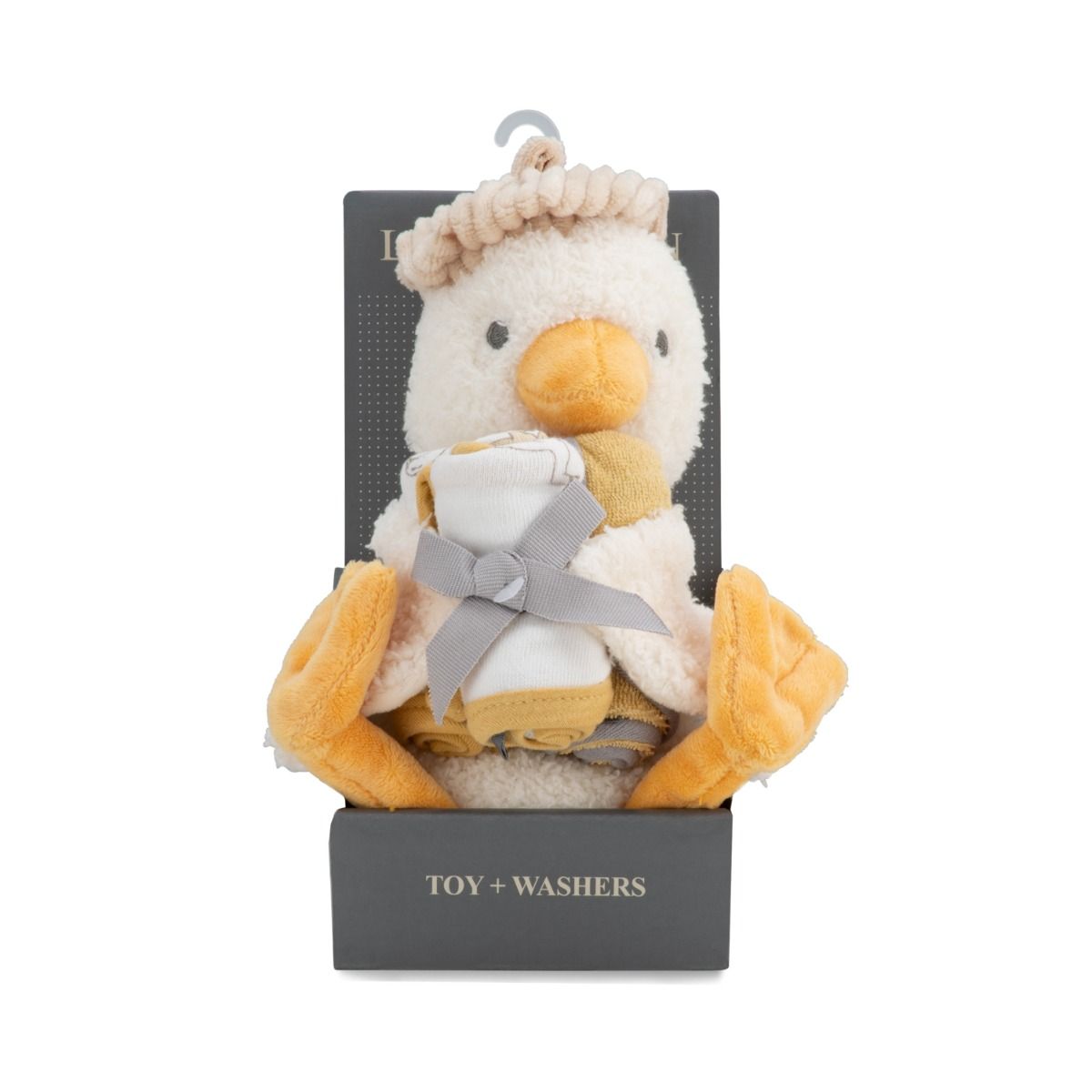 The Little Linen Company PLUSH TOY & WASHERS - FUZZY DUCK | modandtod.com