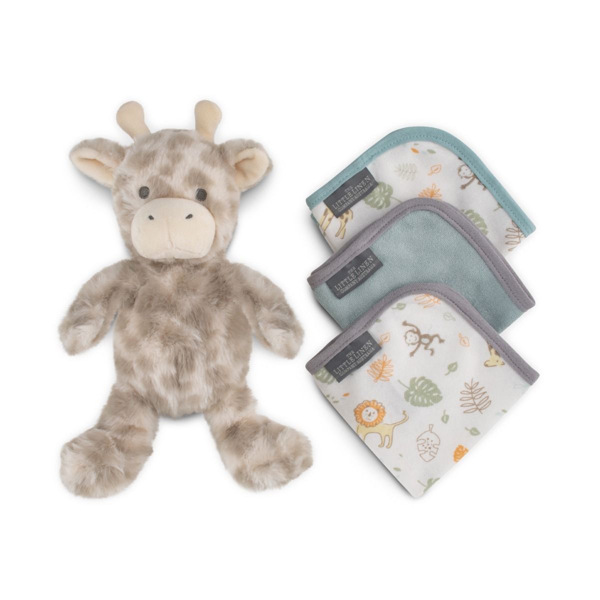 The Little Linen Company PLUSH TOY & WASHERS - SAVANNA GIRAFFE | modandtod.com