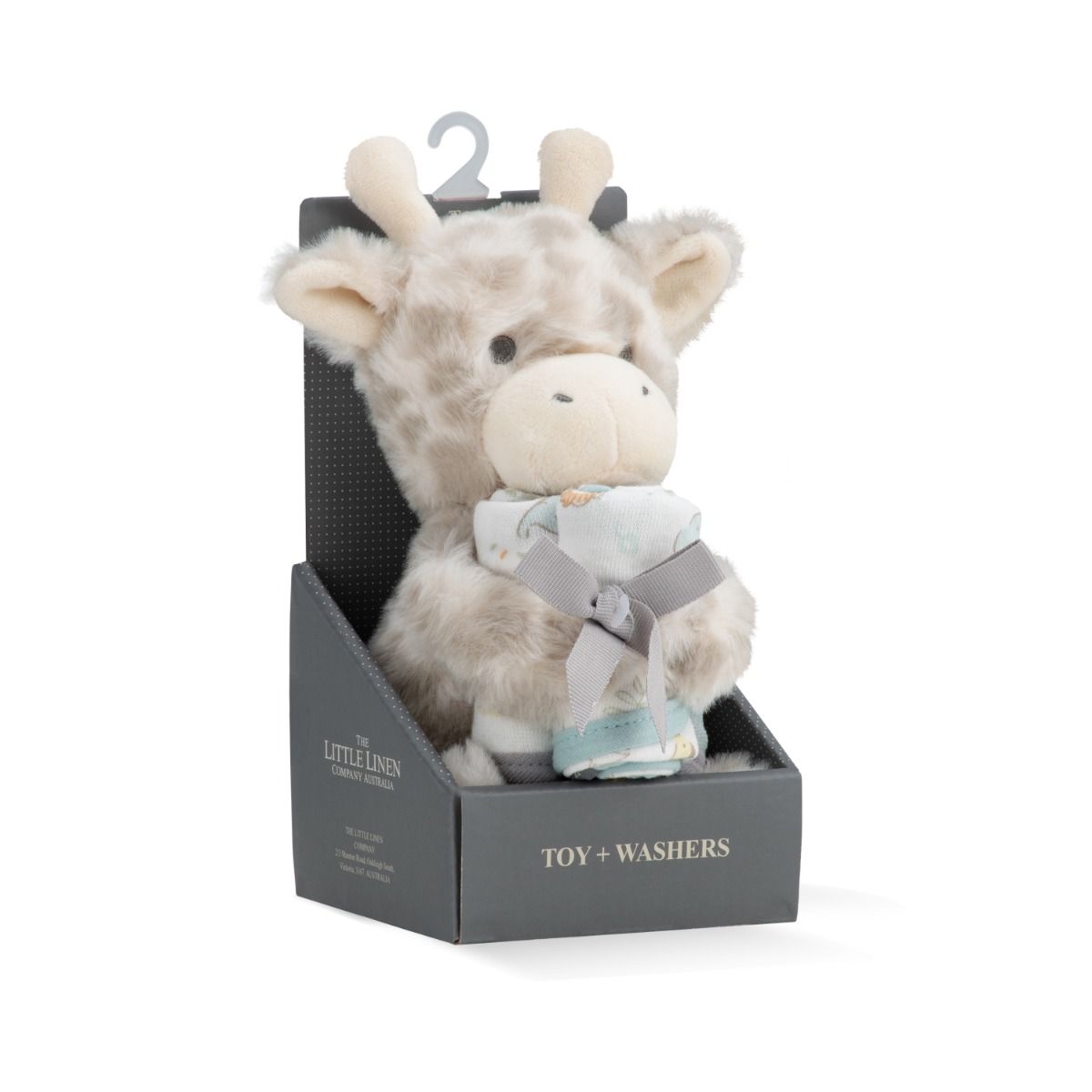 The Little Linen Company PLUSH TOY & WASHERS - SAVANNA GIRAFFE | modandtod.com