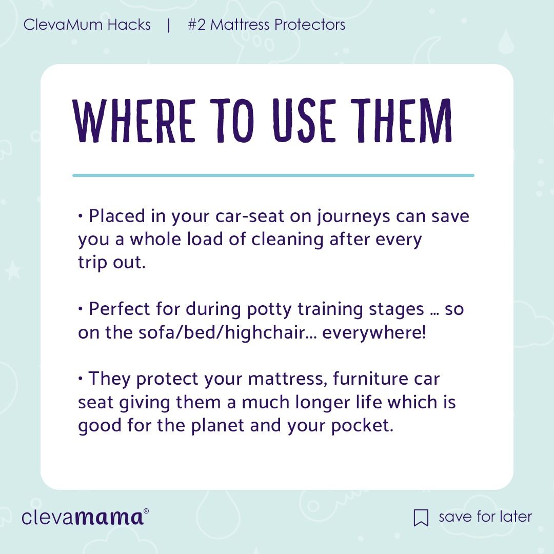 ClevaMama Tencel Waterproof Mattress Protector - Cot Bed 140 x 70cm | modandtod.com