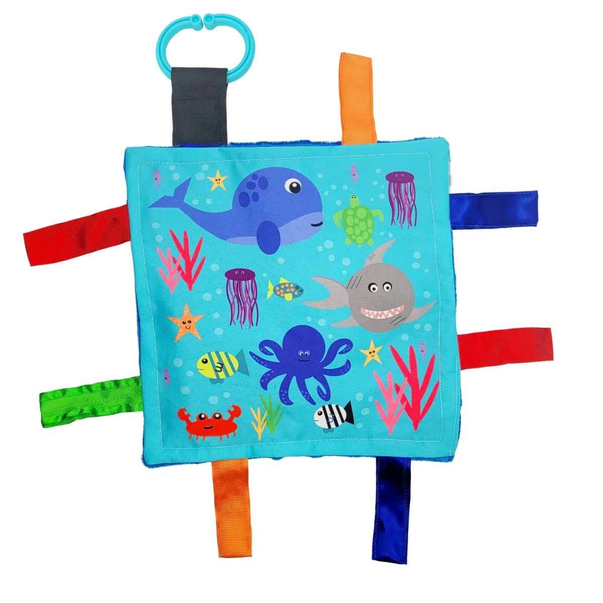Baby Jacks Ocean Sea Animals Crinkle Sensory Toy