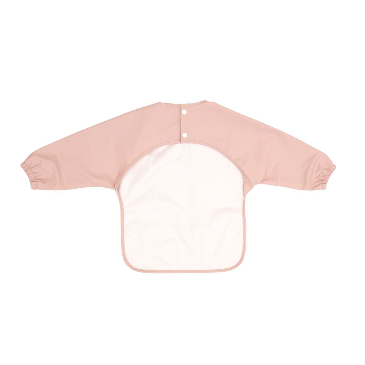 All4ella Recycled Long Sleeve Bib - Two-Tone Pink for baby and toddlers starting solids and baby led weaning. MOD & TOD