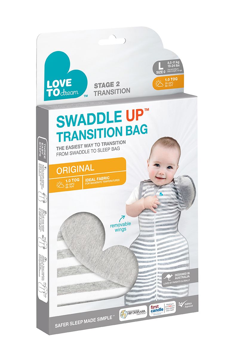 Swaddle Up™ Transition Bag 1.0 TOG - Grey
