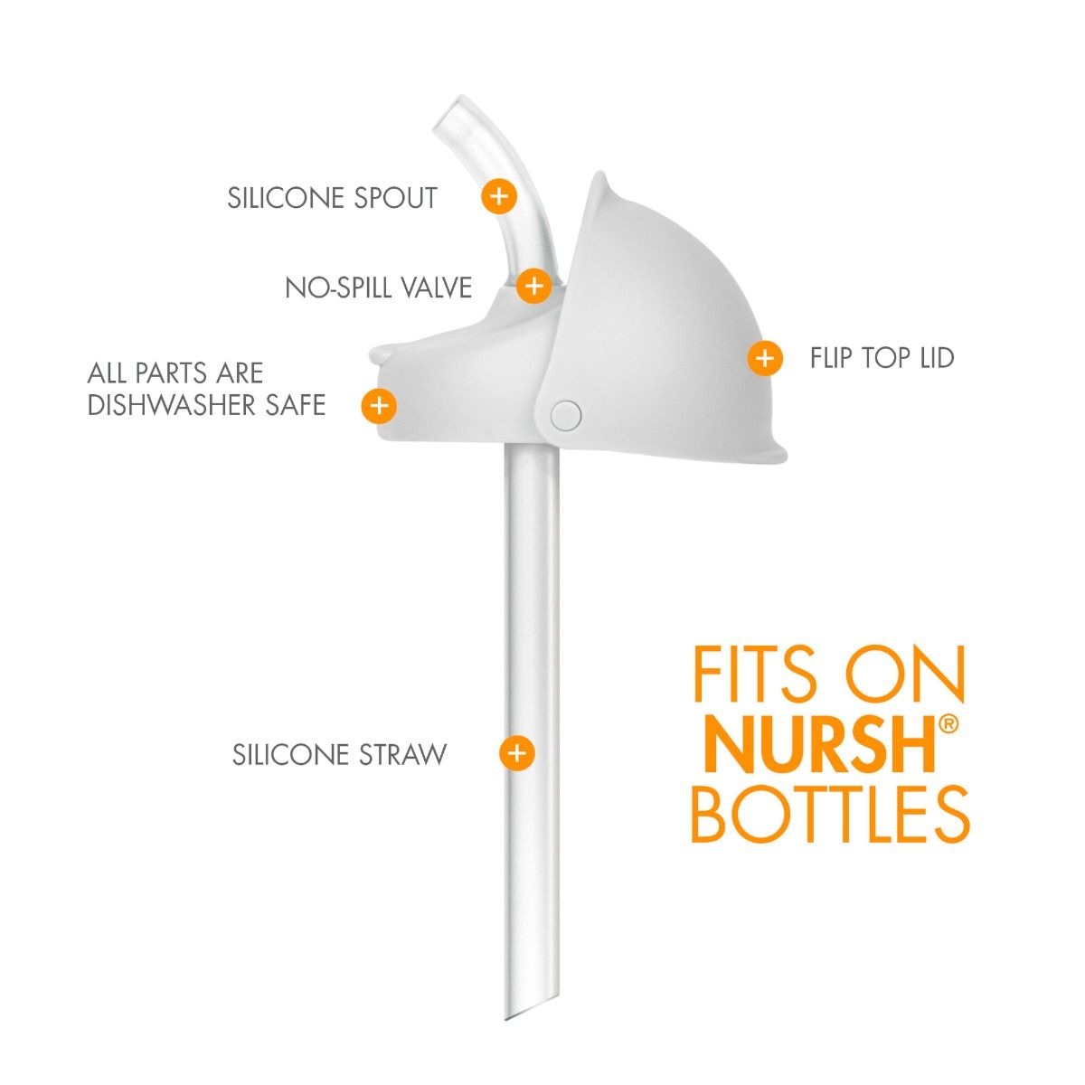 Swig Straw Bottle 270ml - Blush Pink