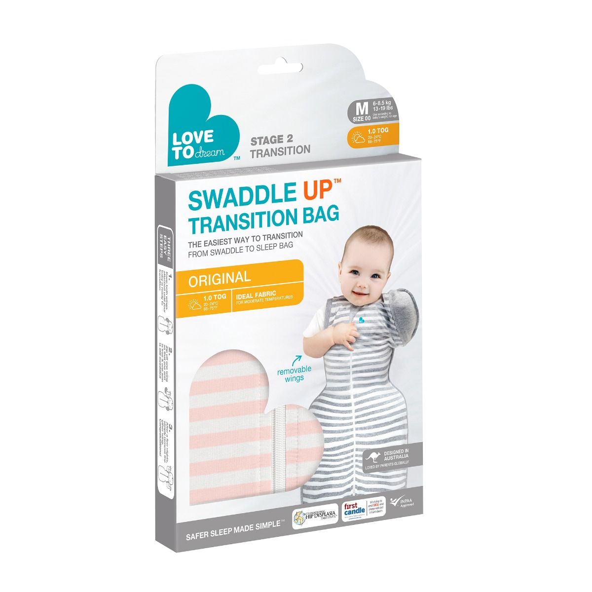 Swaddle Up™ Transition Bag 1.0 TOG - Dusty Pink