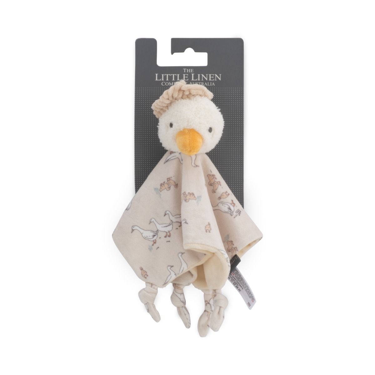 The Little Linen Compsny Baby Comforter Toy - Fuzzy Duck for baby. MOD & TOD