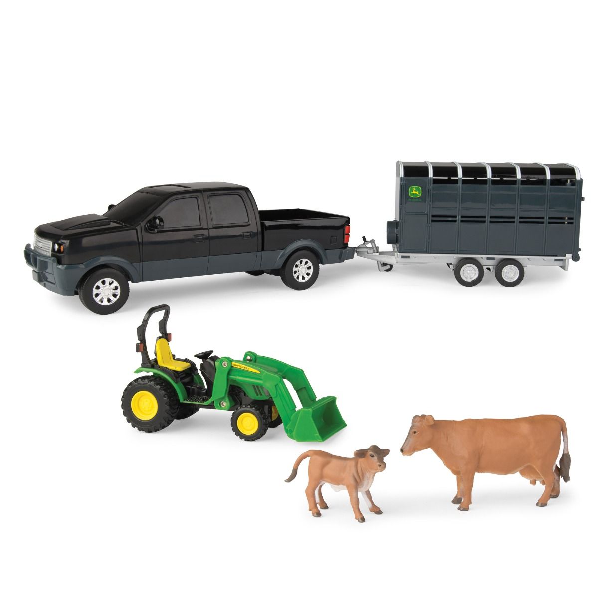 John Deere Pickup and Livestock Trailer | modandtod.com