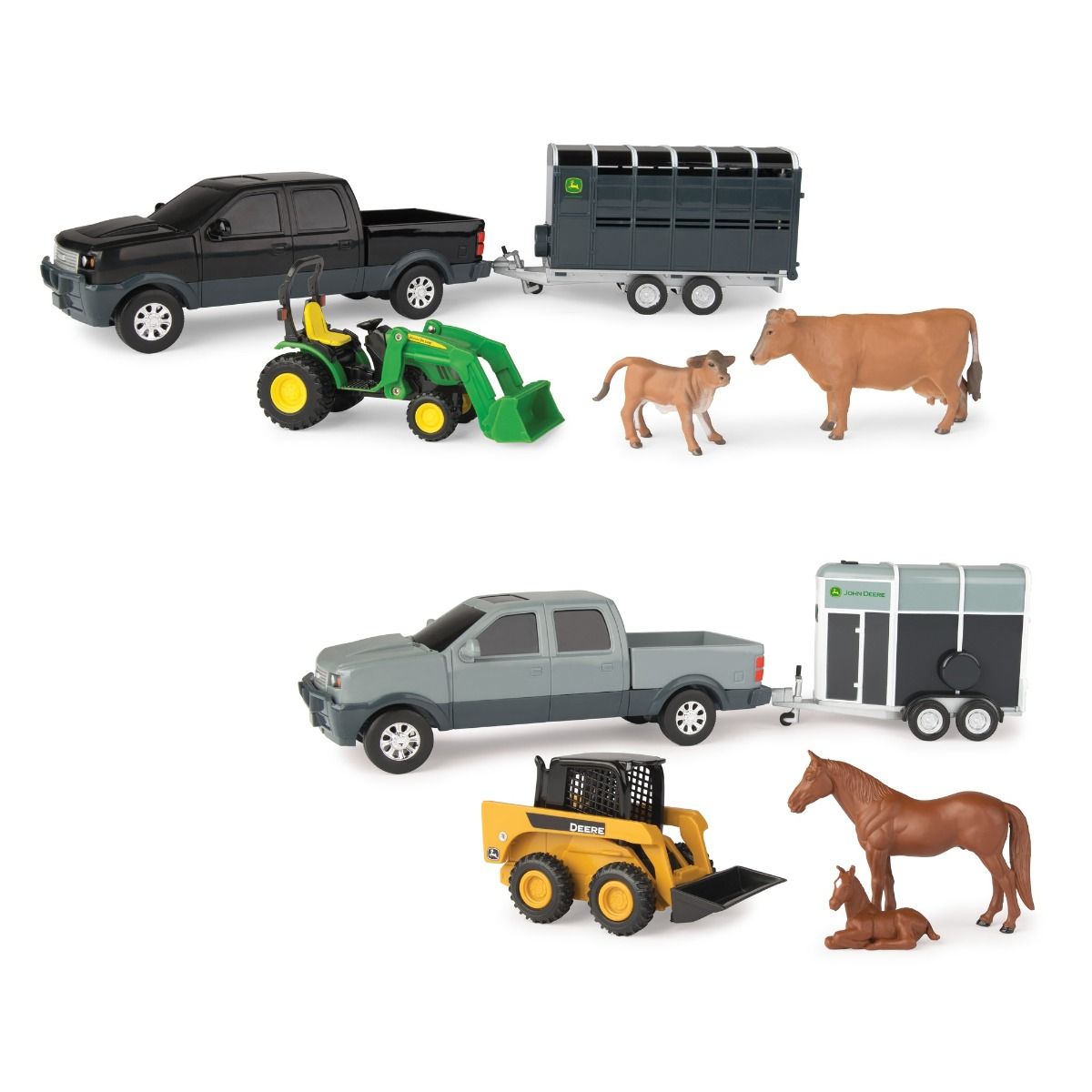 John Deere Pickup and Livestock Trailer | modandtod.com