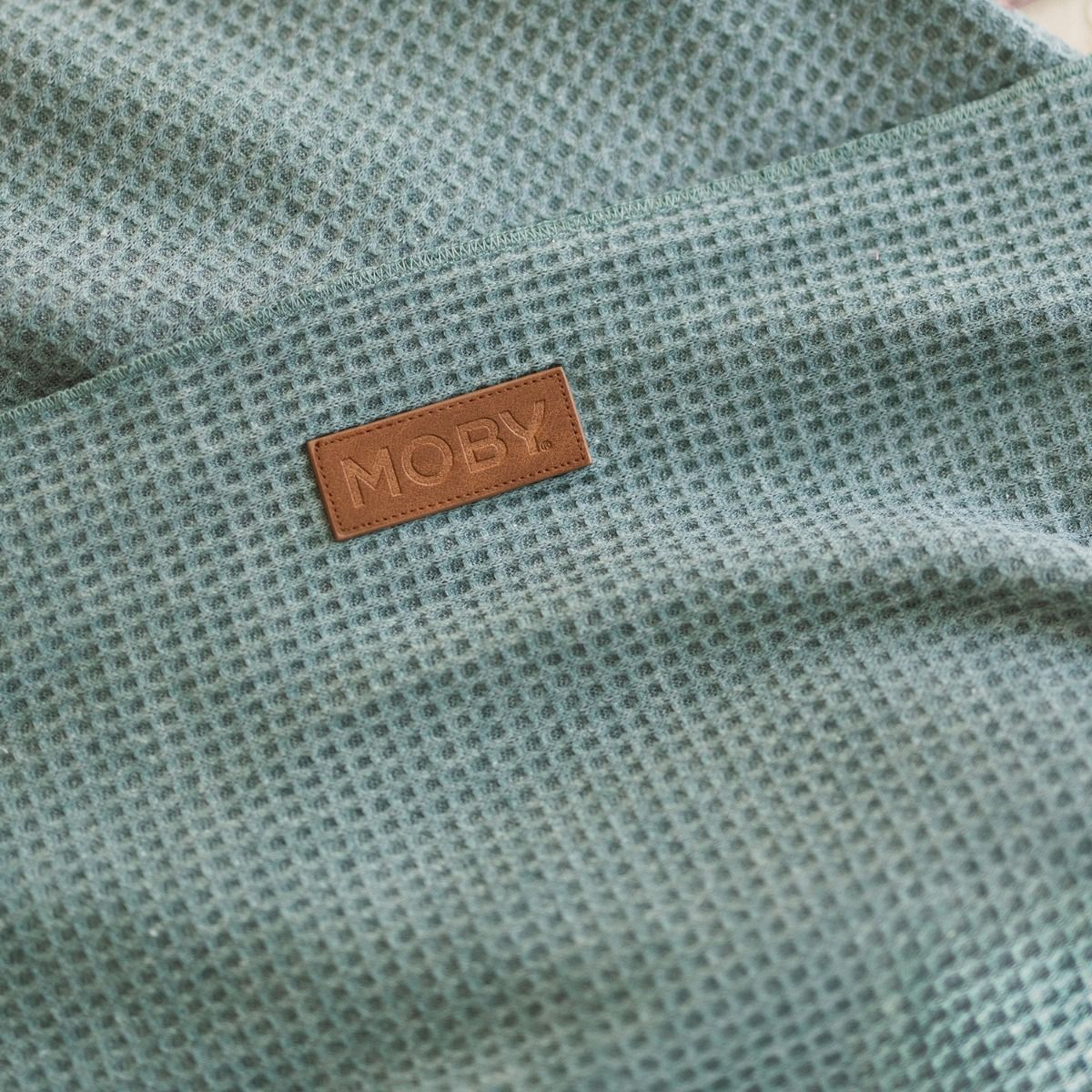 Moby Waffle Knit Wrap - Saguaro baby carrier for out and about mum and baby. MOD & TOD