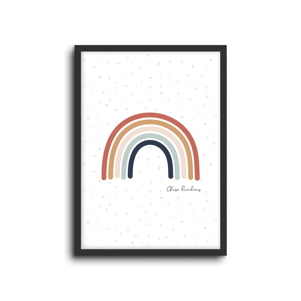 Chase Rainbows wall print art for baby nursery or children's bedroom
