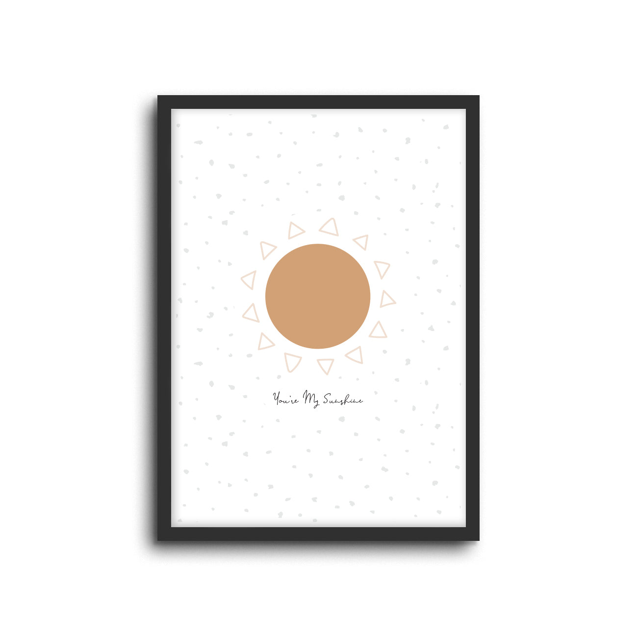 You're My Sunshine wall print art for baby nursery or children's bedroom