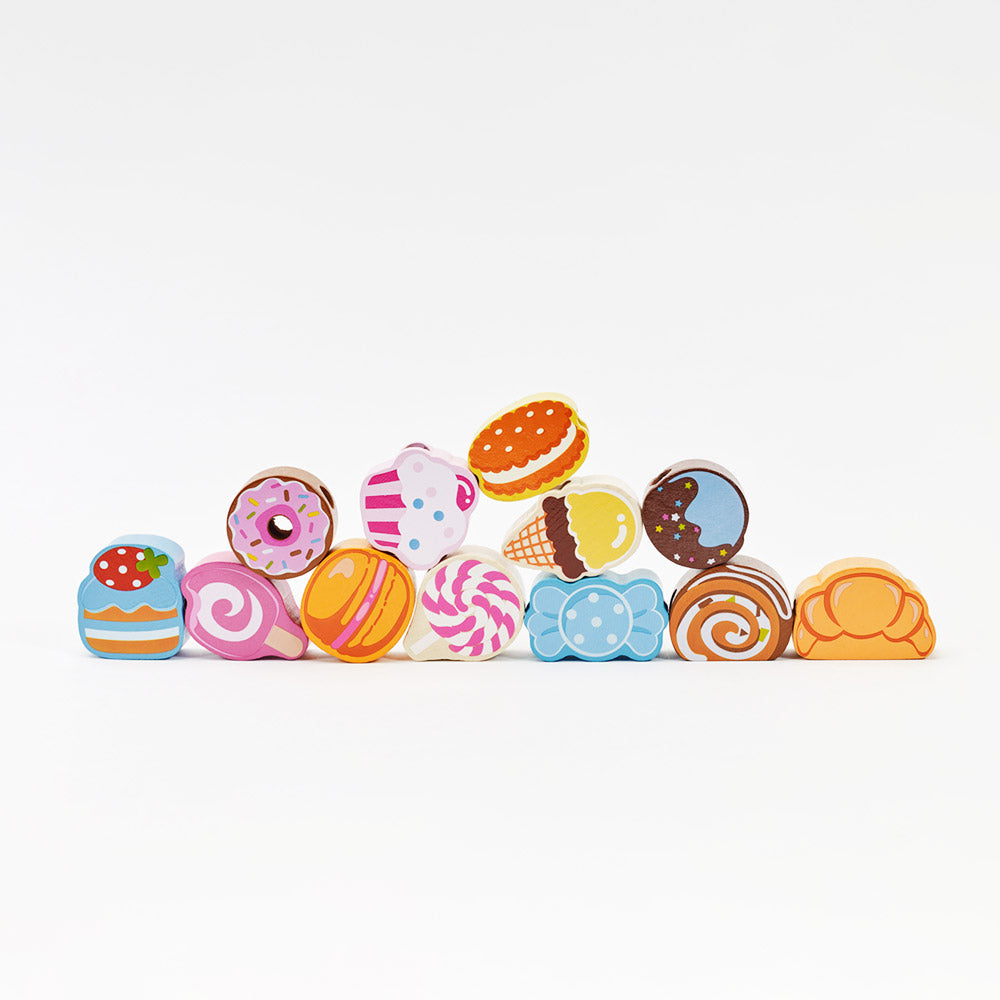 Classic World wooden Dessert Beads for toddler and kids