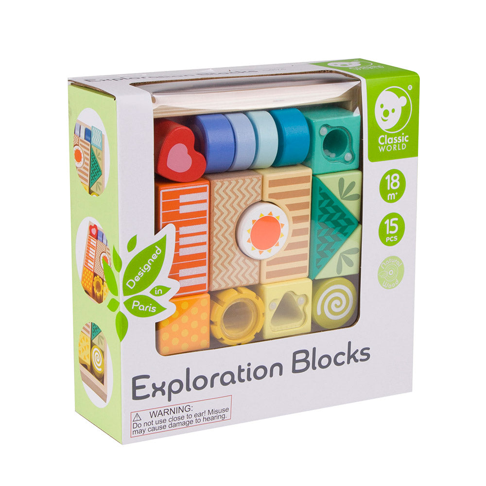 Classic World Exploration Blocks for toddler and kids