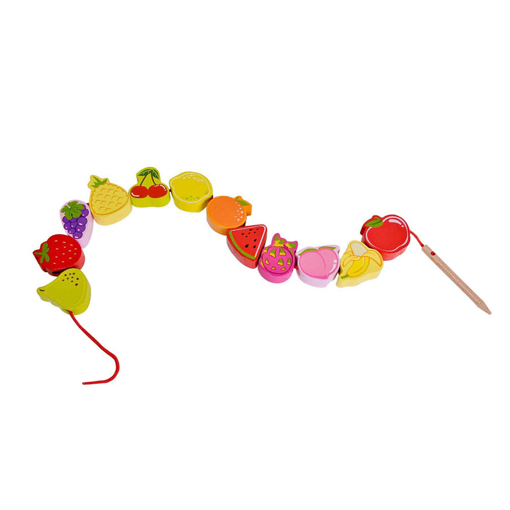 Classic World wooden Fruit Beads for toddler and kids