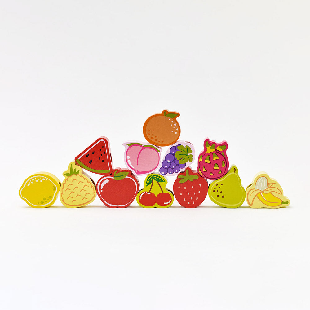 Classic World wooden Fruit Beads for toddler and kids