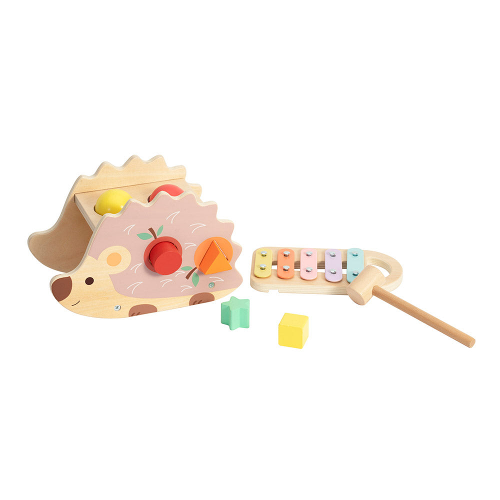 Classic World Hedgehog Pounding Bench for toddler and kids music shape sorter toy
