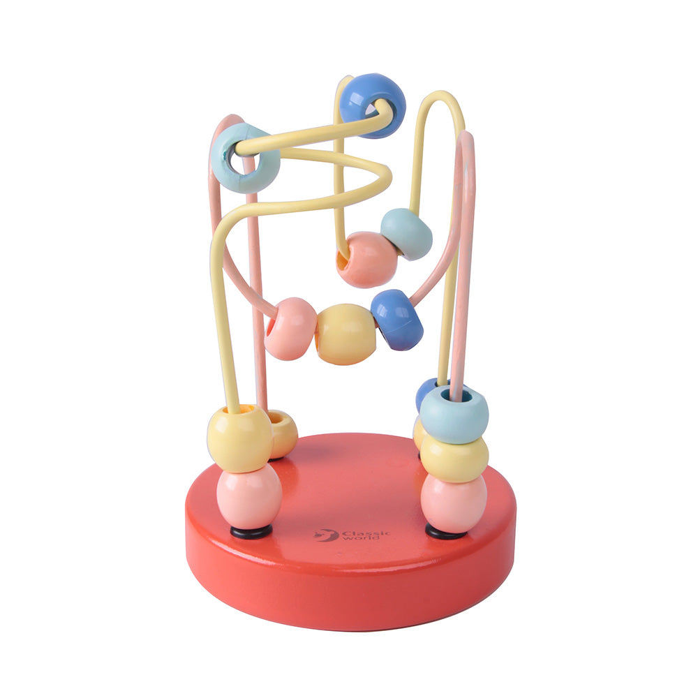 Classic World Mini Beads Coaster | Pastel for baby and toddler learning and play