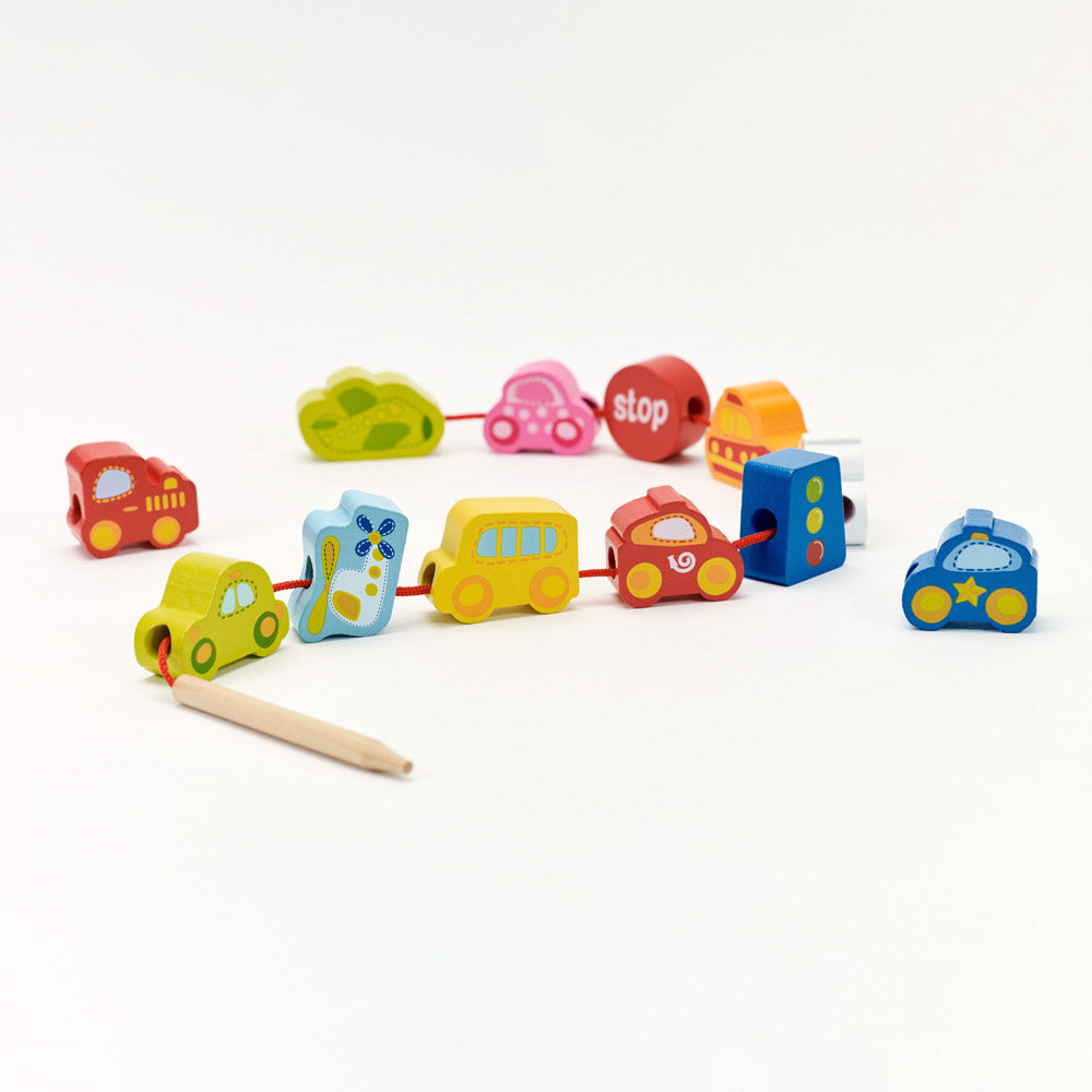 Classic World wooden Traffic Beads for toddler and kids