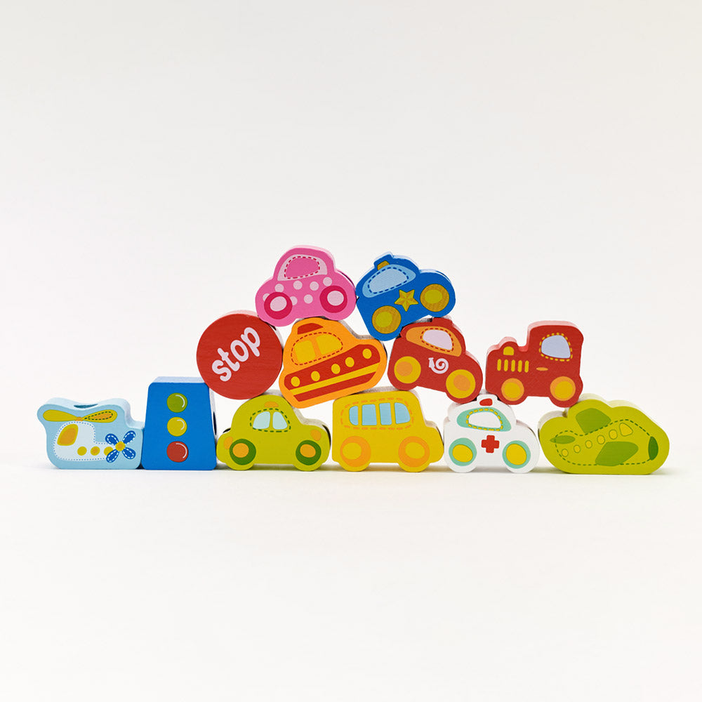 Classic World wooden Traffic Beads for toddler and kids