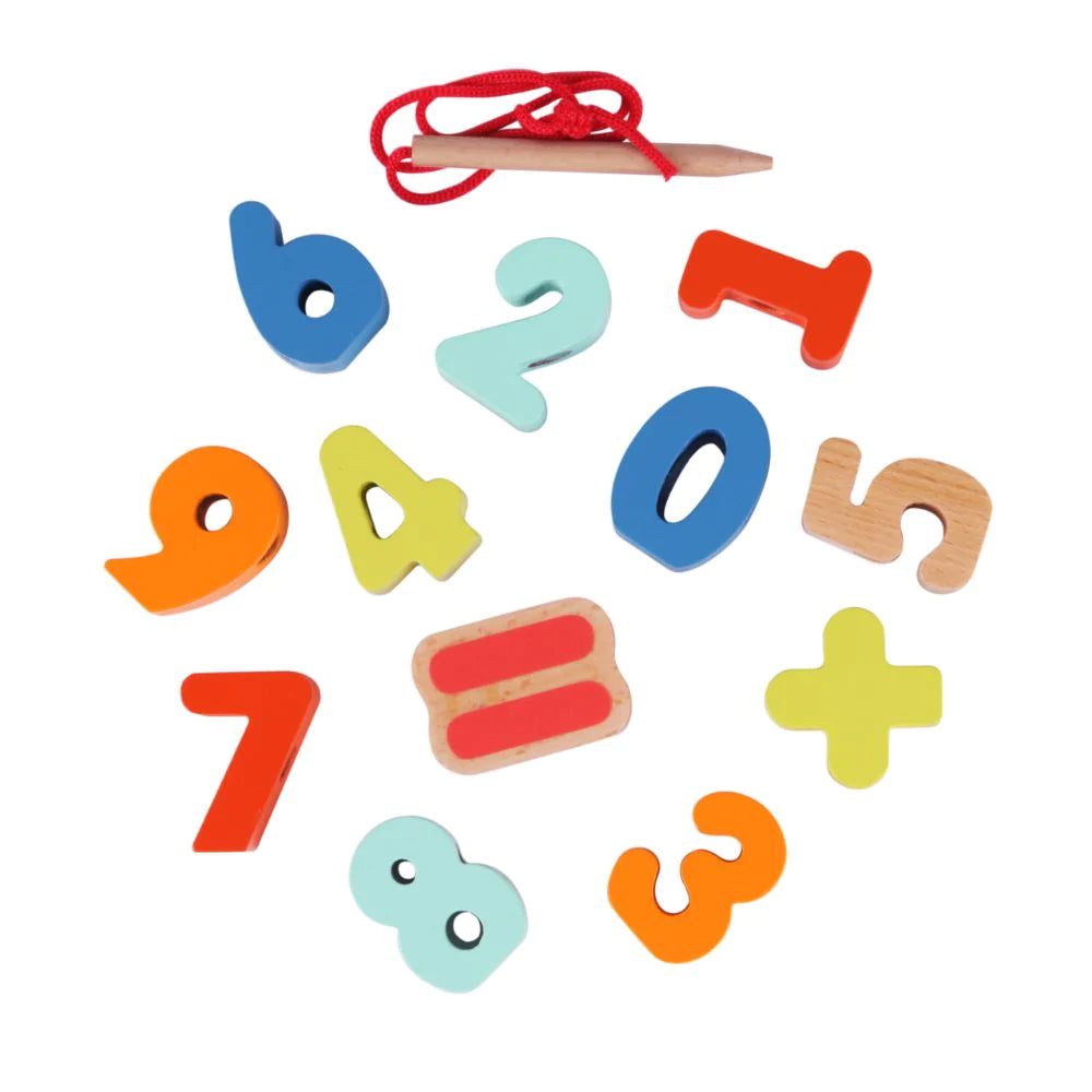 Classic World wooden Number Beads for toddler and kids