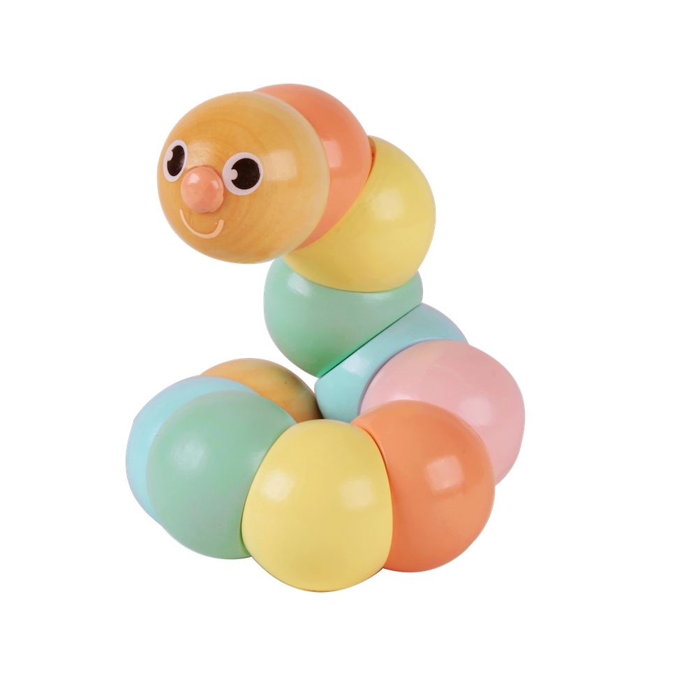 Classic World Caterpillar - Pastel | Baby Wooden Toys | modandtod.com
