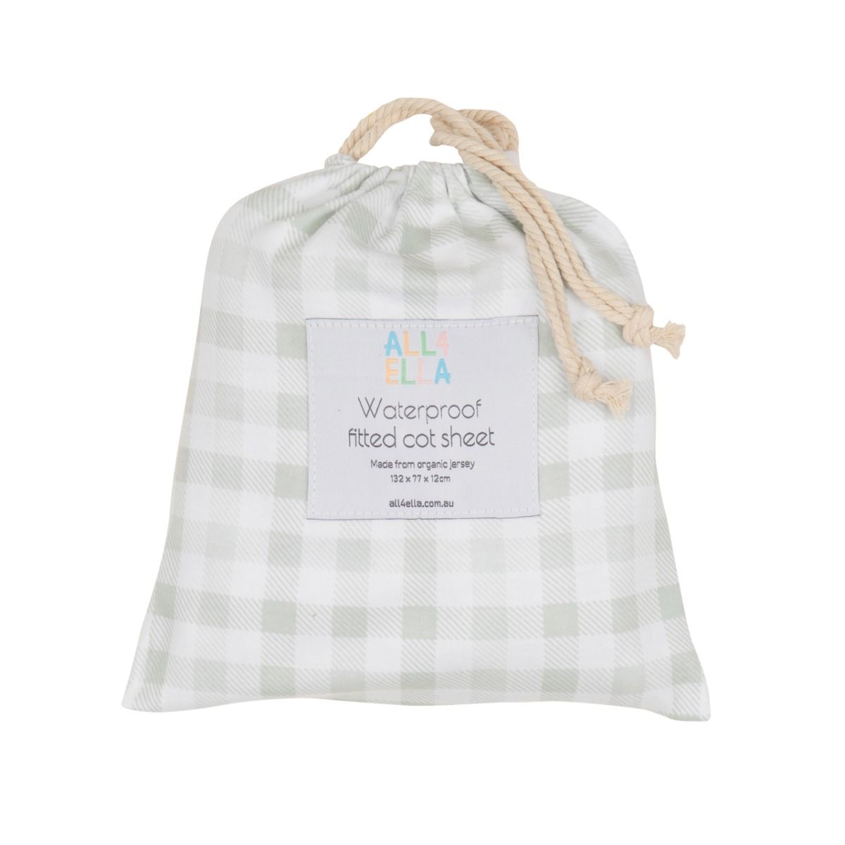 ALL4ELLA Waterproof Jersey Fitted Cot Sheet | modandtod.com