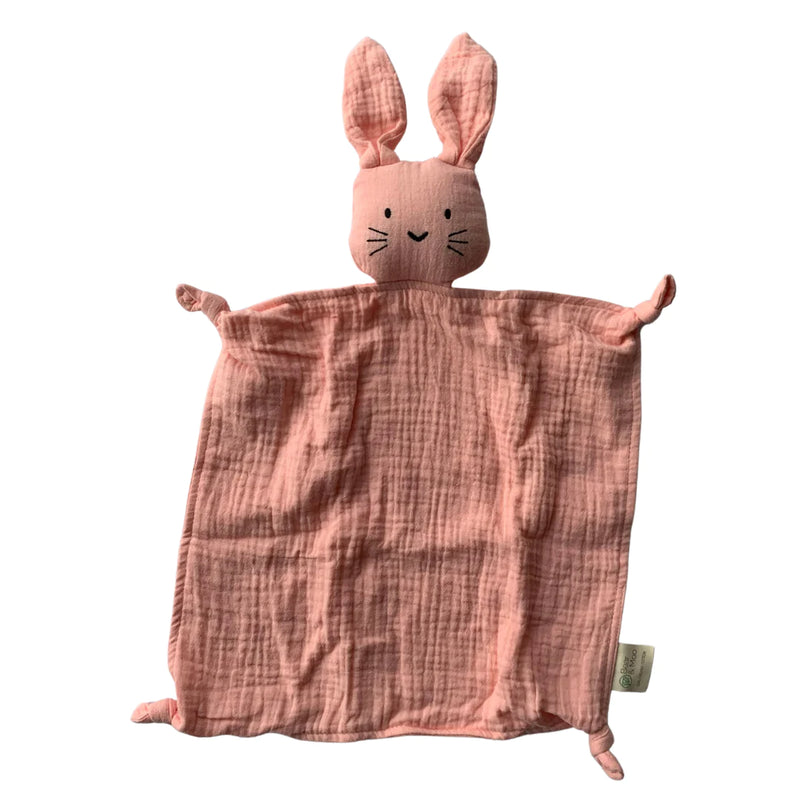 Bear & Moo Snuggly Comforter | Powder Pink for newborn and baby. Prefect for gifting