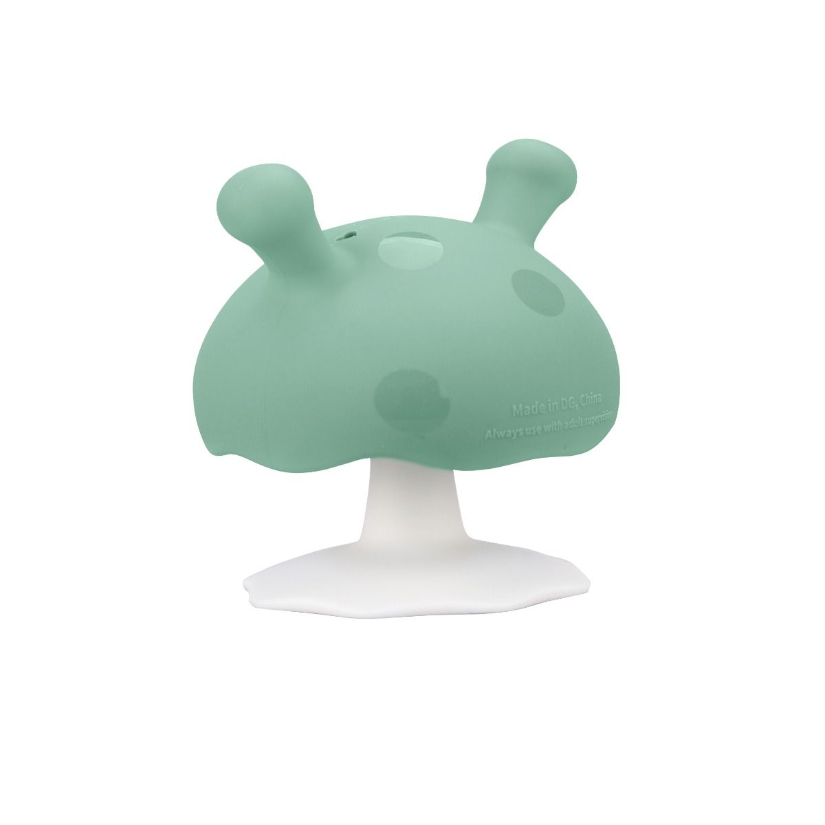 Mombella Mushroom Teether - Eucalyptus | Baby Teething Toy | Silicone Teether | modandtod.com